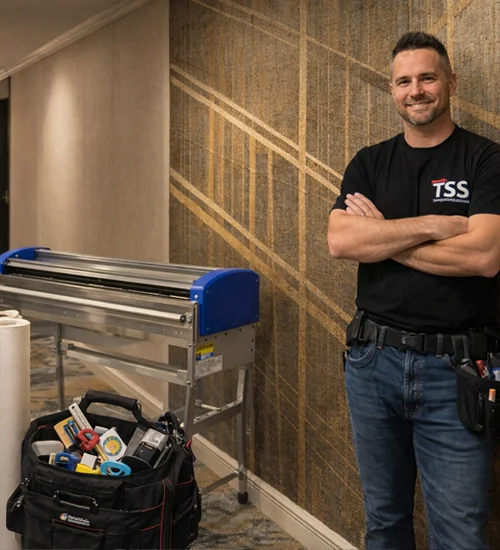 Wallpaper installer for commercial wallcovering in Toronto